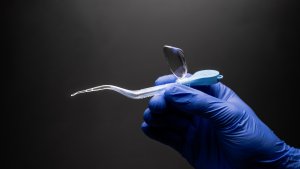 ClearLook being held by a clinician.