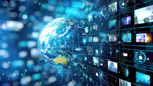 Image of digital world and news