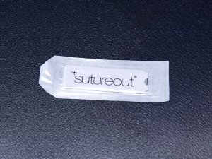 SutureOut suture removal tool with sticky pad